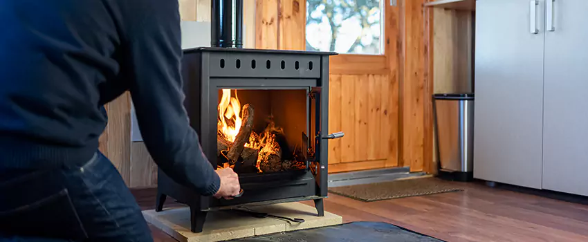 Open Hearth Wood Fireplace Installation in Holly Springs, NC
