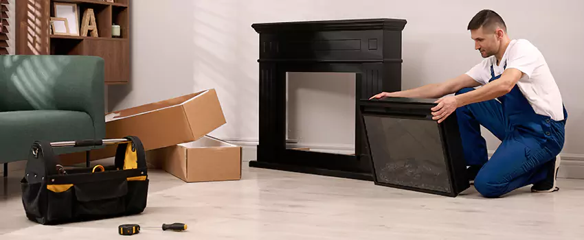 Old Rusted Metal Fireplace Repair And Replacement in Holly Springs, NC